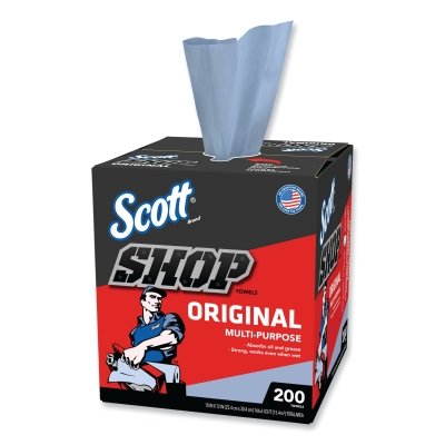 (BOX/200) SCOTT SHOP TOWEL RAGS IN A BOX